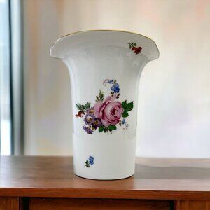 Vintage  Hutschenreuther Germany Porcelain Vase Size 7.5" Tall